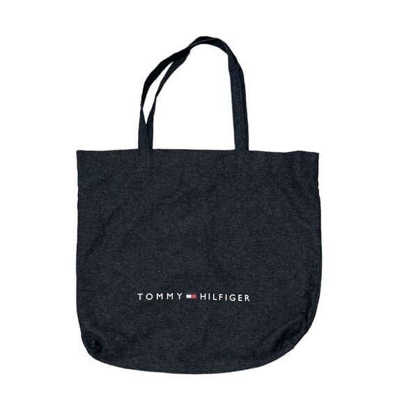 NWOT Tommy Hilfiger Gray Canvas Tote Bag - Picture 1 of 4